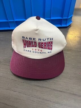 Babe Ruth World Series 1996 Baseball Cap - Cream & Maroon
